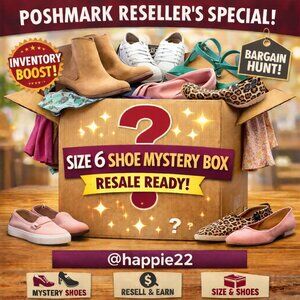 SIZE 6 SHOE MYSTERY BOX – RESALE READY!